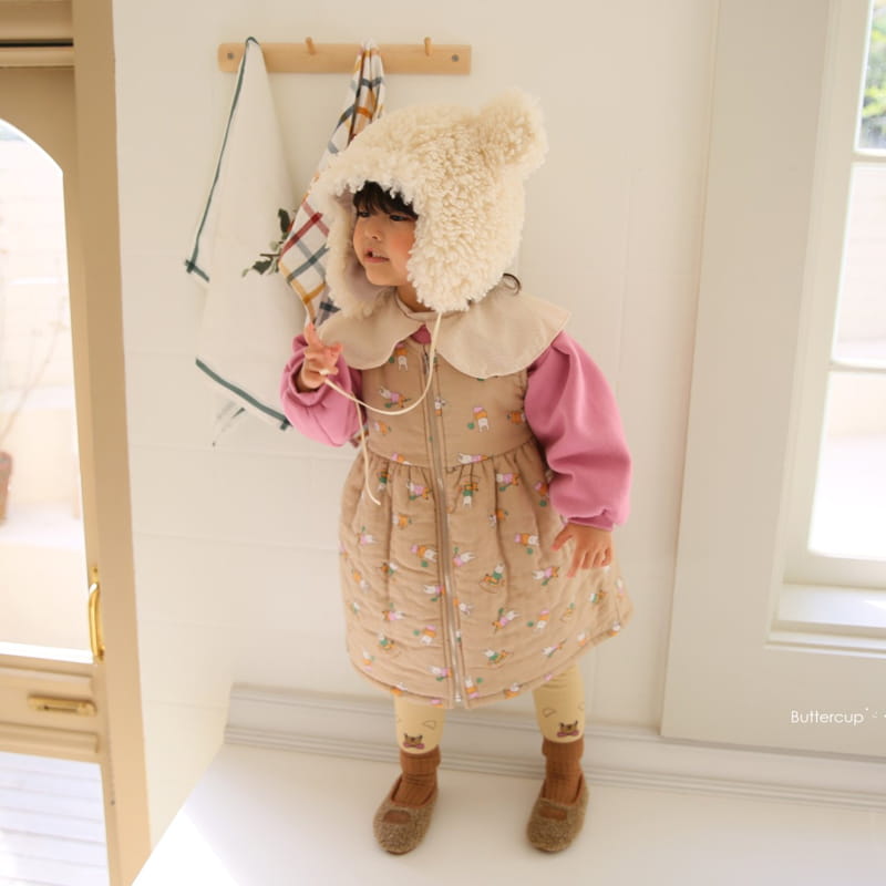 BUTTERCUP - Korean Children Fashion - #Kfashion4kids - Open Padding One-piece - 12