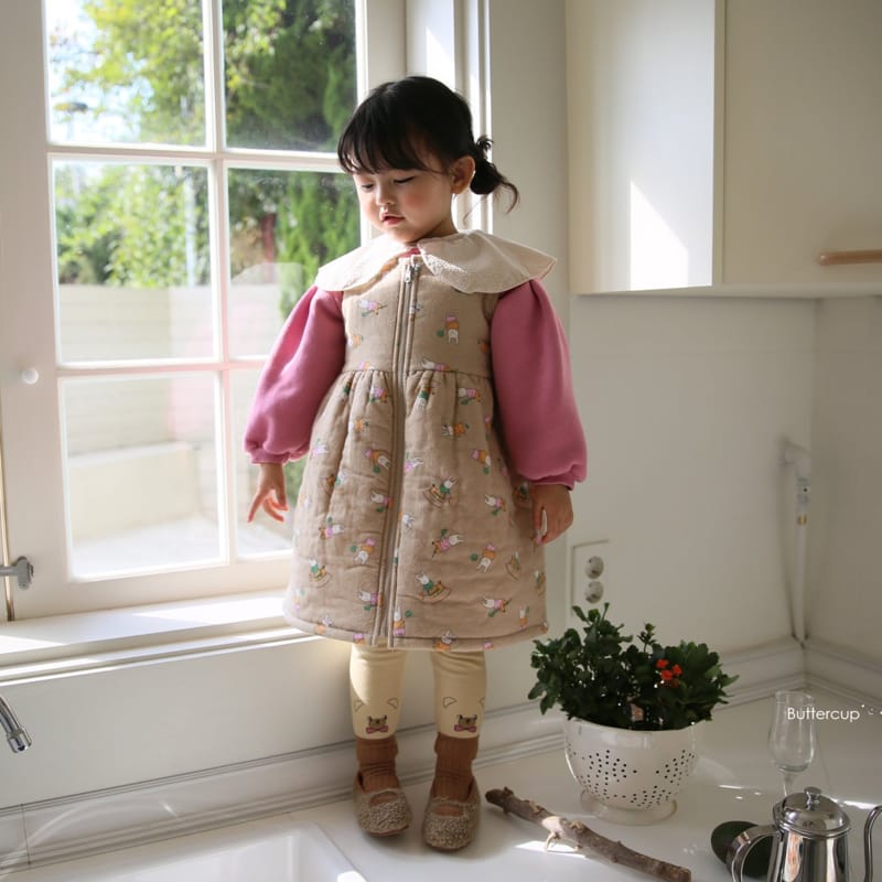 BUTTERCUP - Korean Children Fashion - #Kfashion4kids - Open Padding One-piece - 2