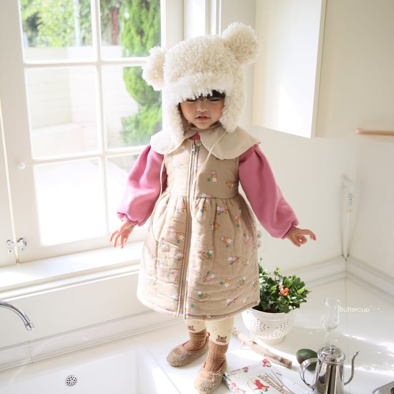 BUTTERCUP - Korean Children Fashion - #Kfashion4kids - Open Padding One-piece - 3