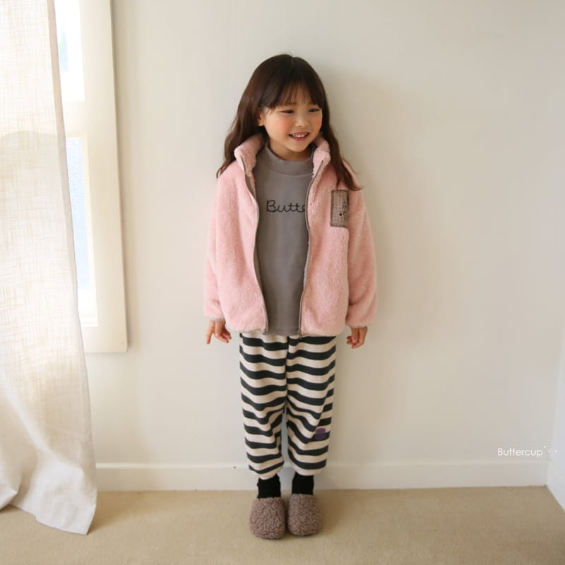 BUTTERCUP - Korean Children Fashion - #Kfashion4kids - Teddy Fleece Zip-up - 8