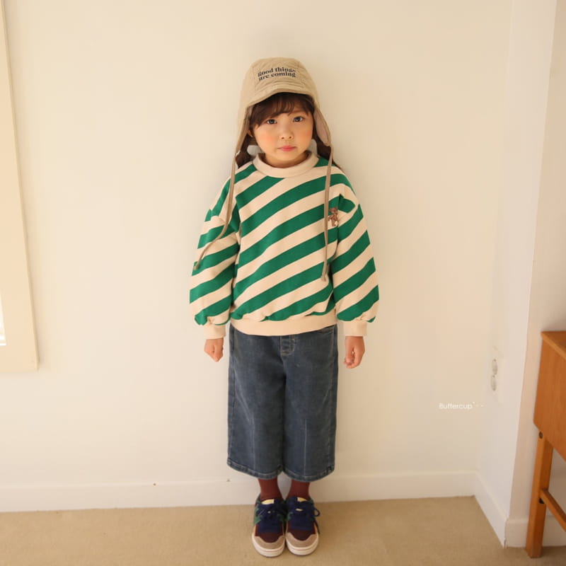 BUTTERCUP - Korean Children Fashion - #Kfashion4kids - Diagonal Line Sweatshirt - 10
