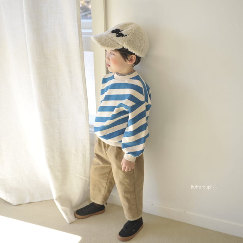BUTTERCUP - Korean Children Fashion - #Kfashion4kids - Diagonal Line Sweatshirt - 6