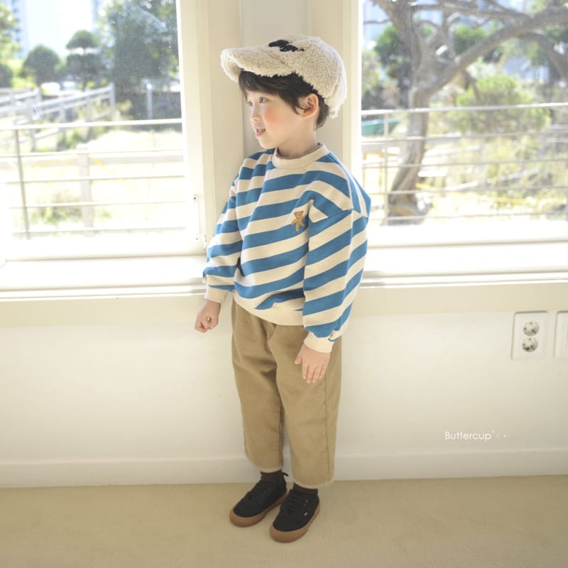 BUTTERCUP - Korean Children Fashion - #Kfashion4kids - Diagonal Line Sweatshirt - 7