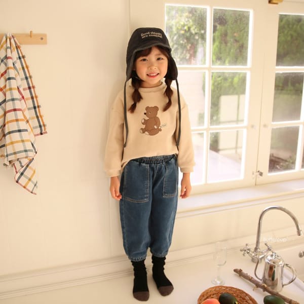 BUTTERCUP - Korean Children Fashion - #Kfashion4kids - Soft Denim Jogger Pants