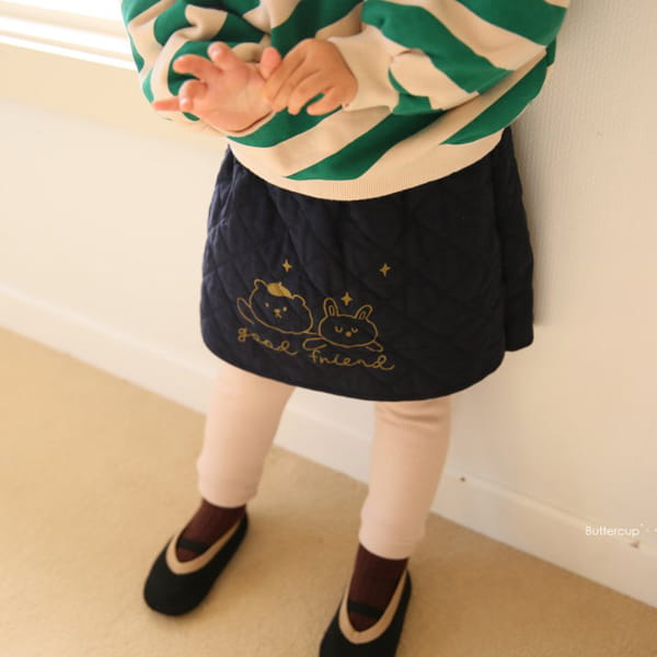 BUTTERCUP - Korean Children Fashion - #Kfashion4kids - Quilting Friends Skirt Leggings - 9