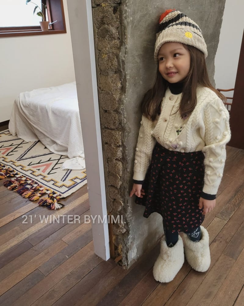 BYMIMI - Korean Children Fashion - #Kfashion4kids - Flower Rib Skirt - 4