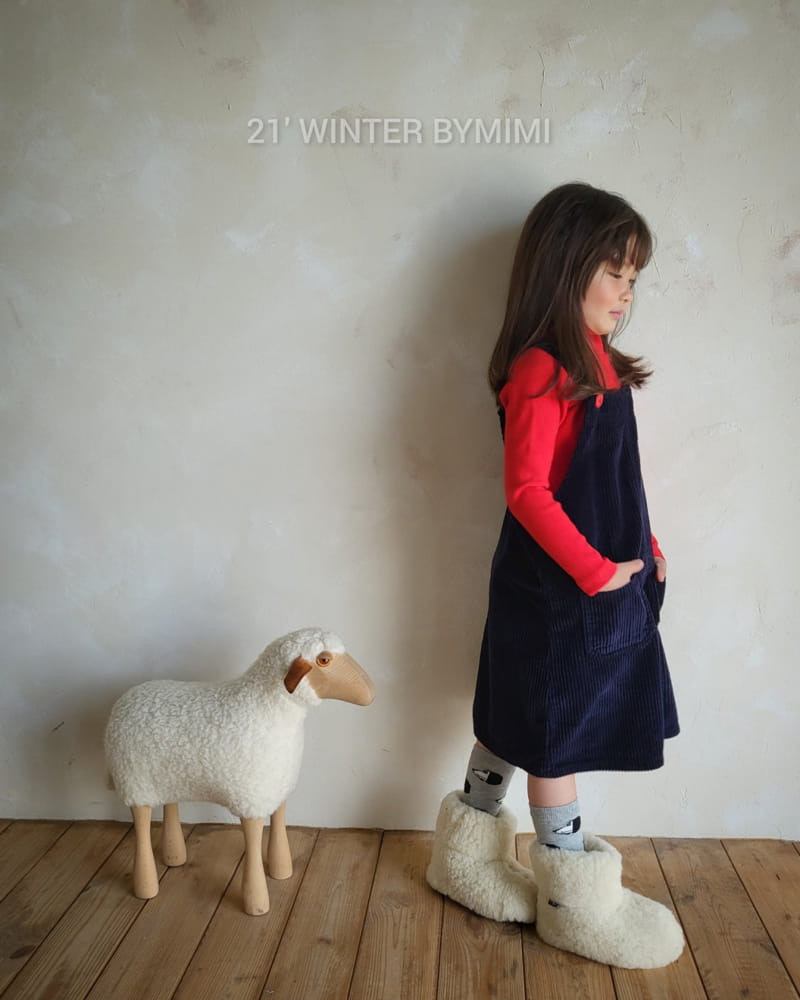 BYMIMI - Korean Children Fashion - #Kfashion4kids - Bear Dungarees One-piece - 4