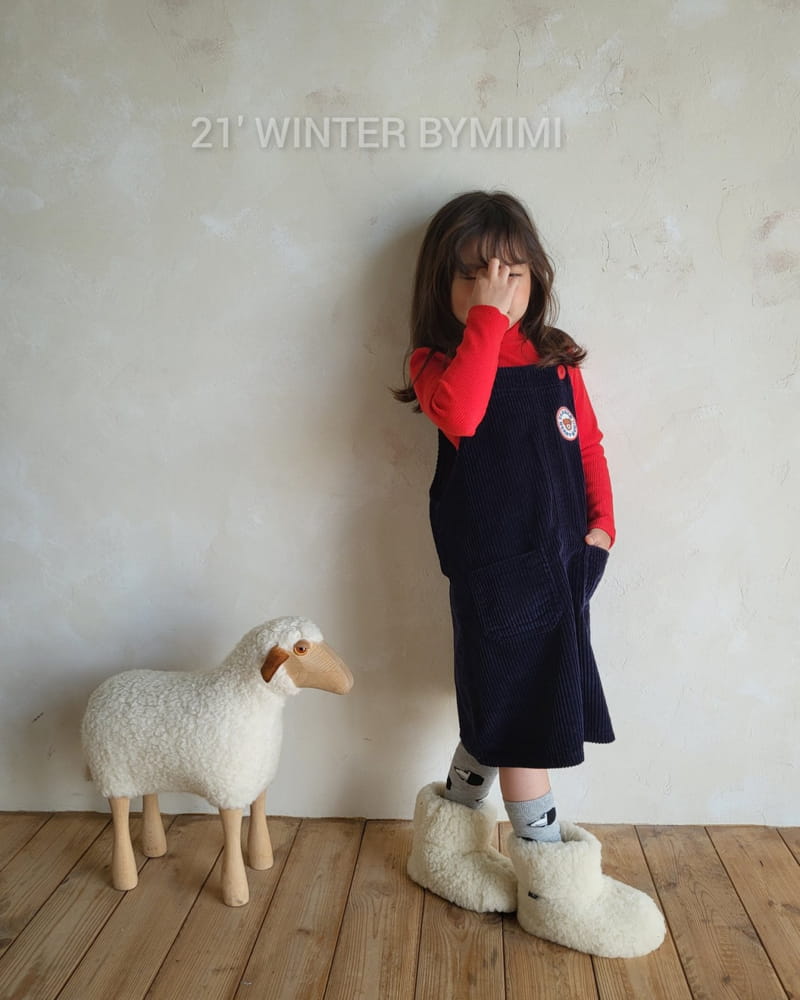 BYMIMI - Korean Children Fashion - #Kfashion4kids - Bear Dungarees One-piece - 7