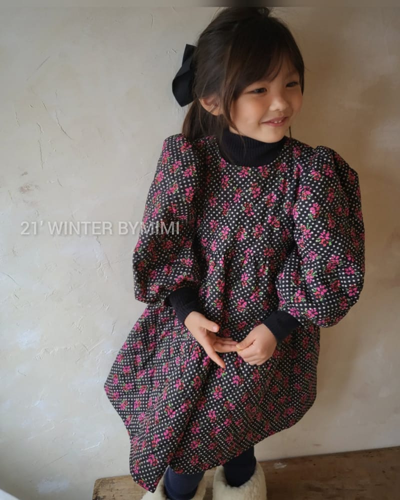 BYMIMI - Korean Children Fashion - #Kfashion4kids - Warm Quilting One-piece