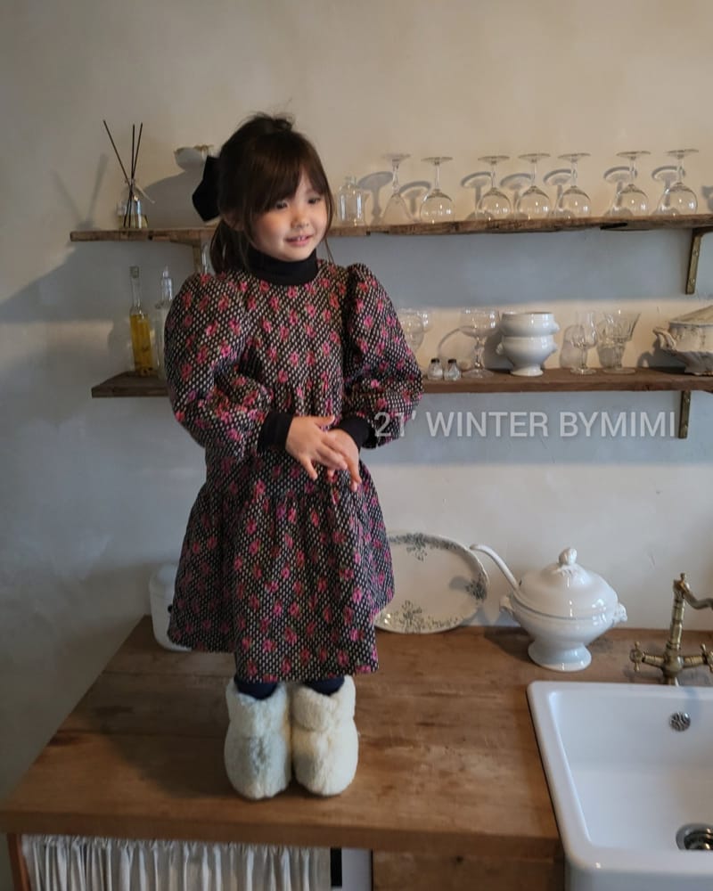 BYMIMI - Korean Children Fashion - #Kfashion4kids - Warm Quilting One-piece - 2