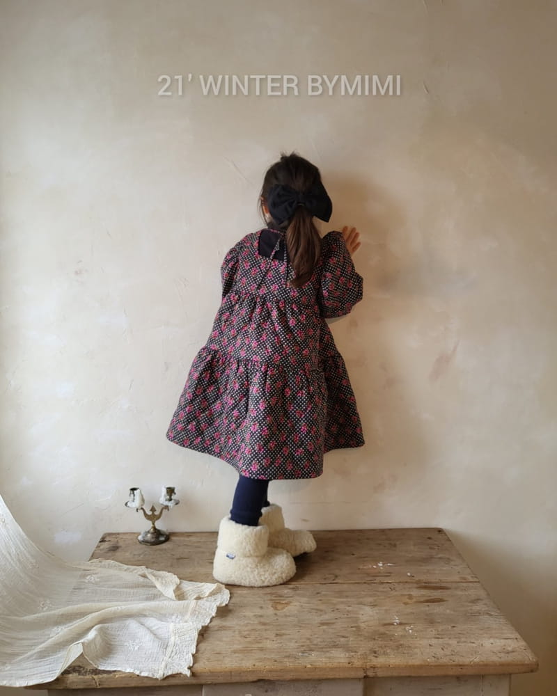 BYMIMI - Korean Children Fashion - #Kfashion4kids - Warm Quilting One-piece - 5