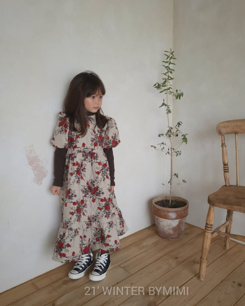 BYMIMI - Korean Children Fashion - #Kfashion4kids - Dana Quilting Long One-piece