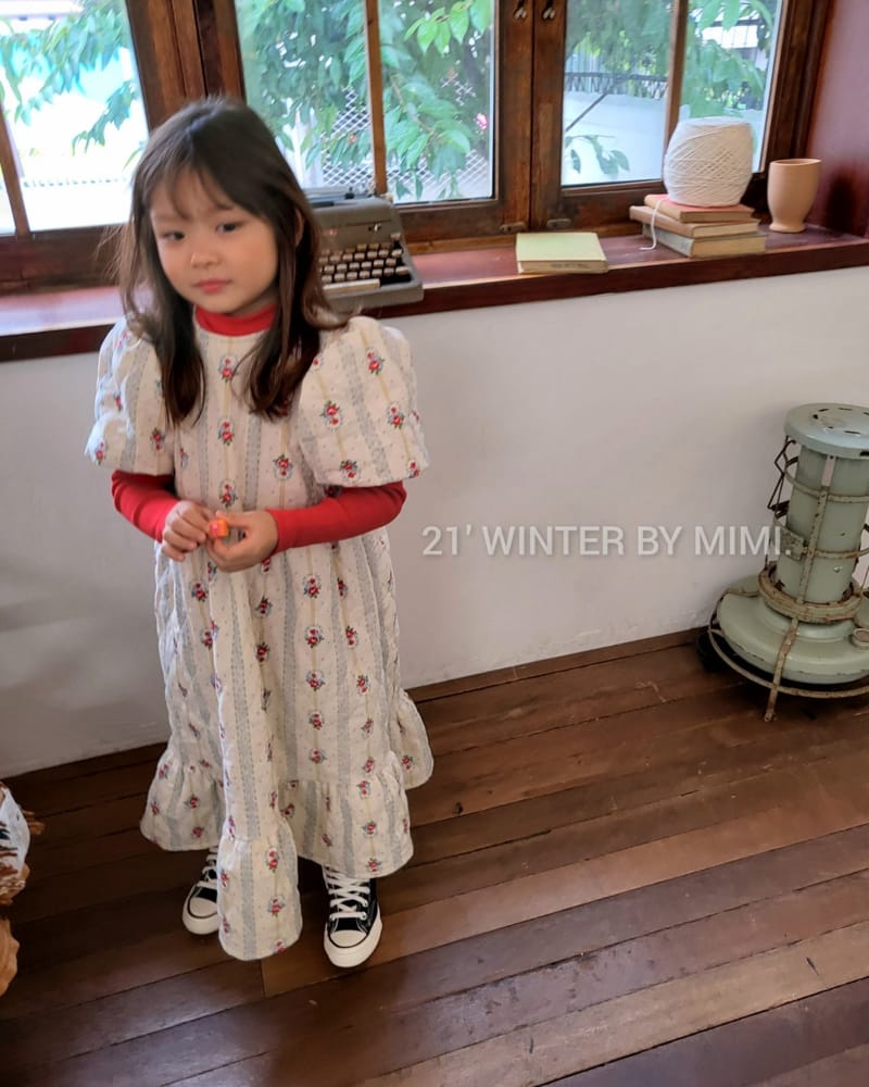 BYMIMI - Korean Children Fashion - #Kfashion4kids - Dana Quilting Long One-piece - 12