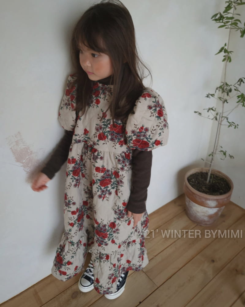 BYMIMI - Korean Children Fashion - #Kfashion4kids - Dana Quilting Long One-piece - 2