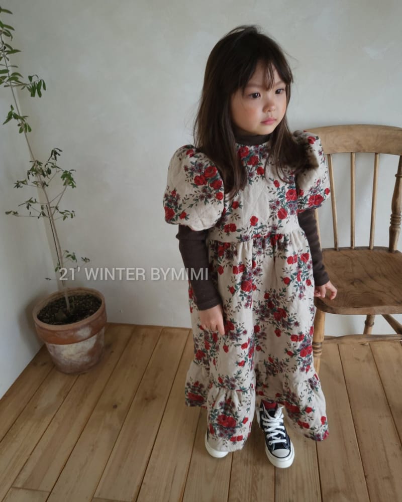 BYMIMI - Korean Children Fashion - #Kfashion4kids - Dana Quilting Long One-piece - 3