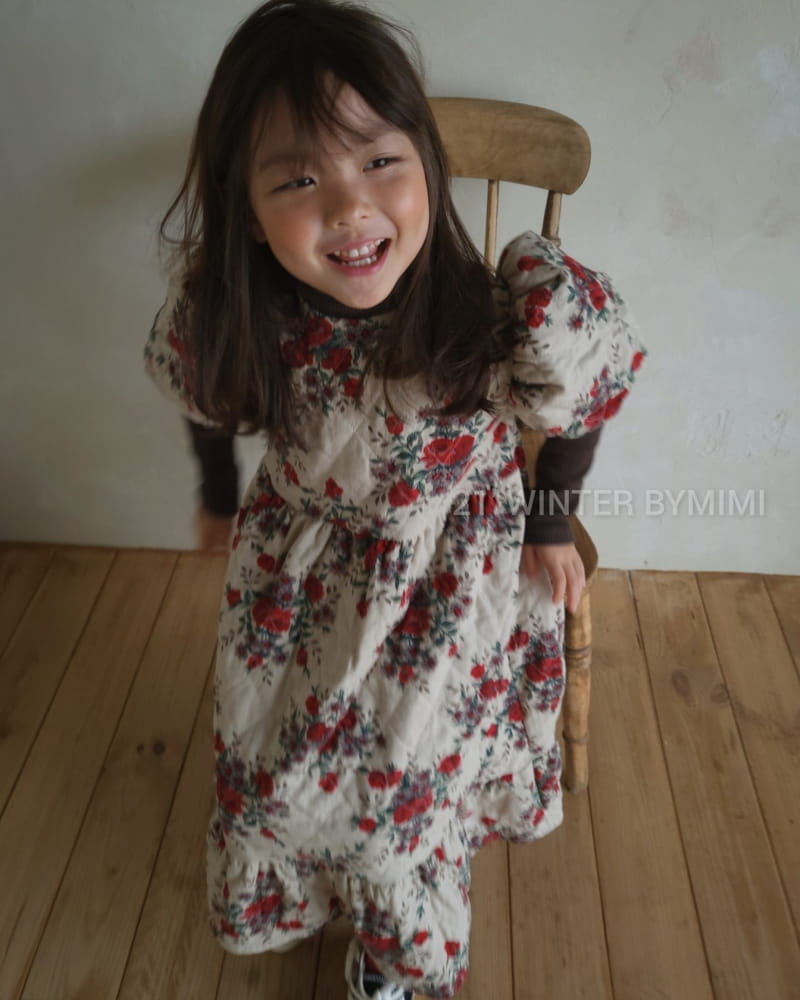 BYMIMI - Korean Children Fashion - #Kfashion4kids - Dana Quilting Long One-piece - 4