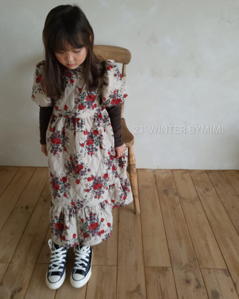 BYMIMI - Korean Children Fashion - #Kfashion4kids - Dana Quilting Long One-piece - 5