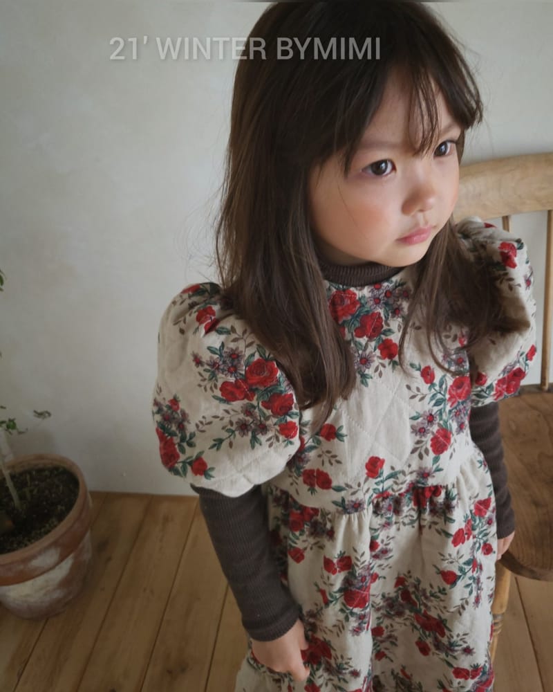 BYMIMI - Korean Children Fashion - #Kfashion4kids - Dana Quilting Long One-piece - 6