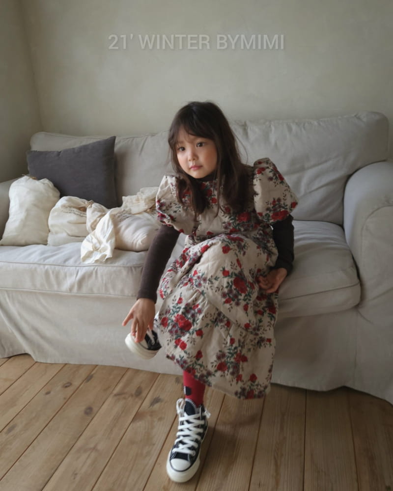 BYMIMI - Korean Children Fashion - #Kfashion4kids - Dana Quilting Long One-piece - 8