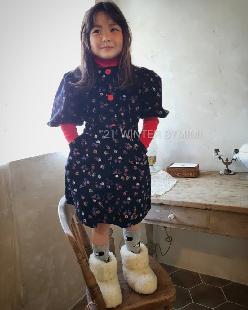 BYMIMI - Korean Children Fashion - #Kfashion4kids - Flower Irib Cardigan