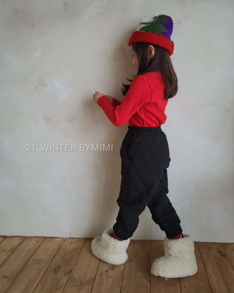 BYMIMI - Korean Children Fashion - #Kfashion4kids - Peach Quilting Pants - 7