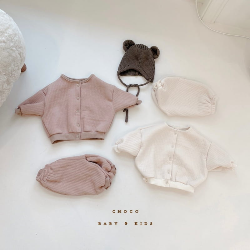 CHOCO BEBE - Korean Children Fashion - #Kfashion4kids - Pogny Cardigan Pants Set - 3