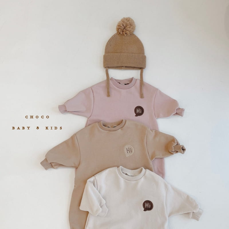 CHOCO BEBE - Korean Children Fashion - #Kfashion4kids - Hi Sweatshirt Bodysuit - 12