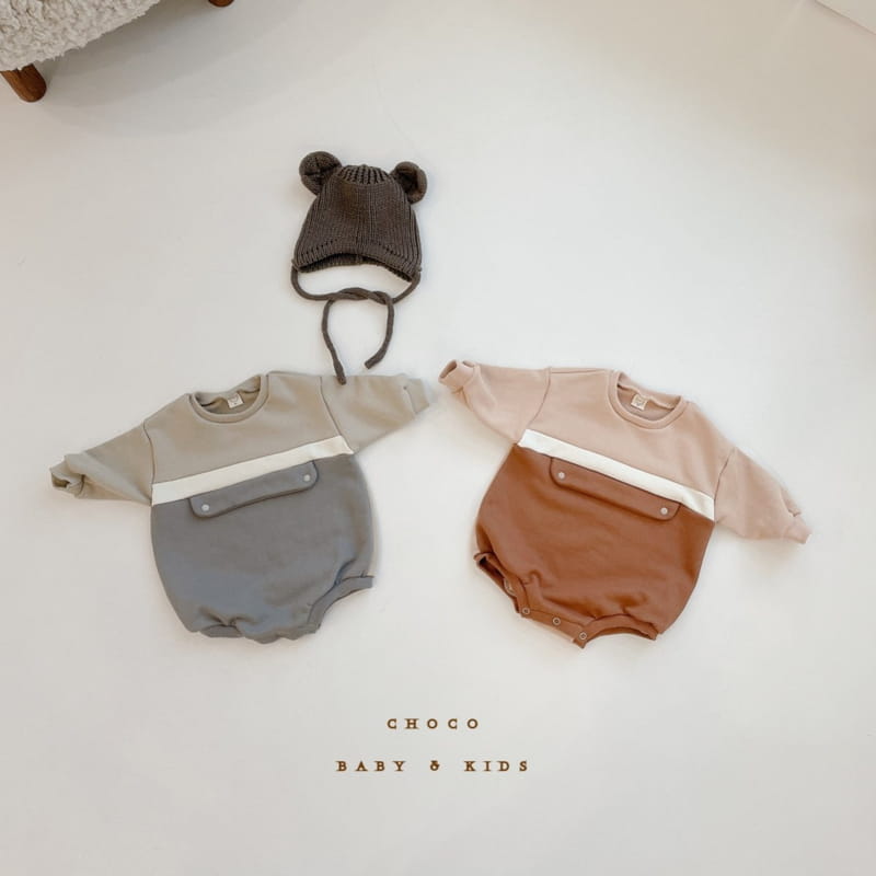 CHOCO BEBE - Korean Children Fashion - #Kfashion4kids - Colored Button Sweatshirt Bodysuit