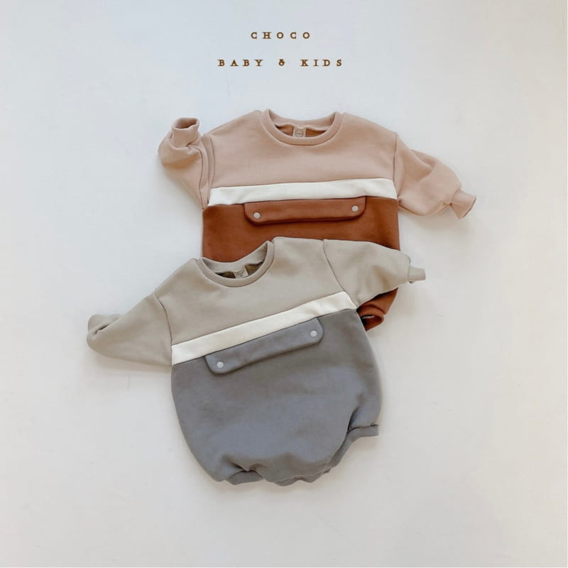 CHOCO BEBE - Korean Children Fashion - #Kfashion4kids - Colored Button Sweatshirt Bodysuit - 5