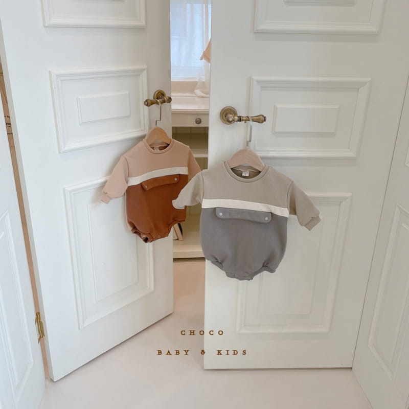 CHOCO BEBE - Korean Children Fashion - #Kfashion4kids - Colored Button Sweatshirt Bodysuit - 7