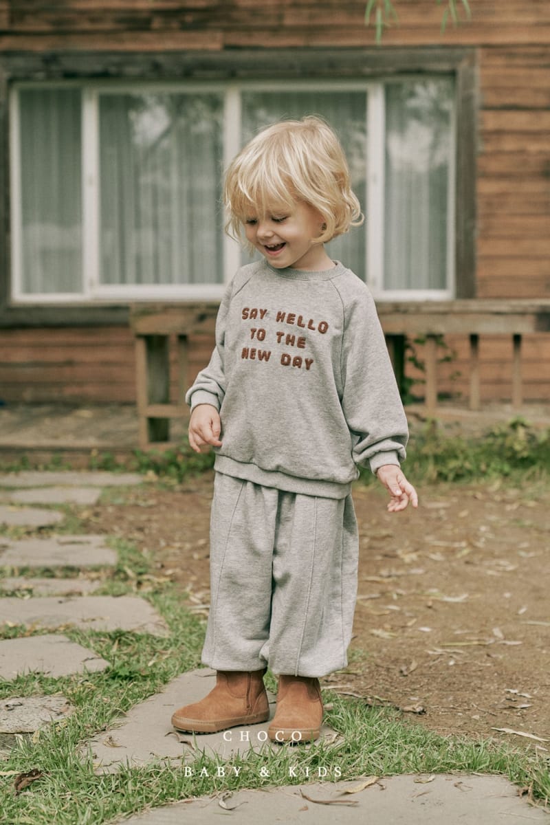 CHOCO BEBE - Korean Children Fashion - #Kfashion4kids - Hello Raglan Sweatshirt - 10