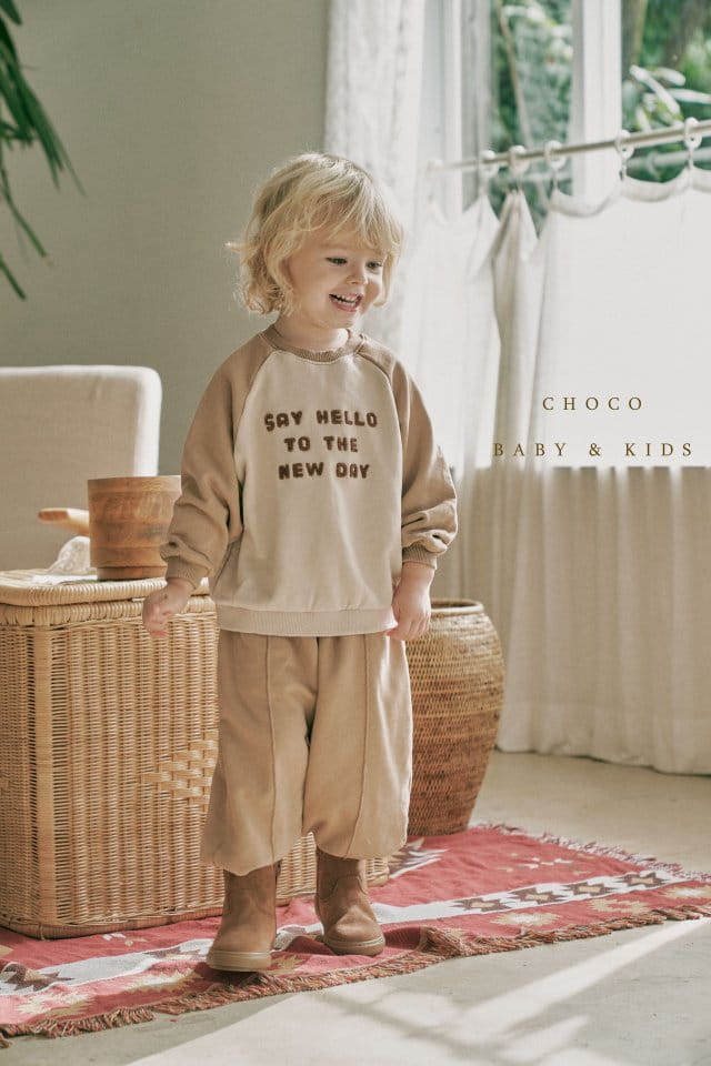 CHOCO BEBE - Korean Children Fashion - #Kfashion4kids - Hello Raglan Sweatshirt - 2