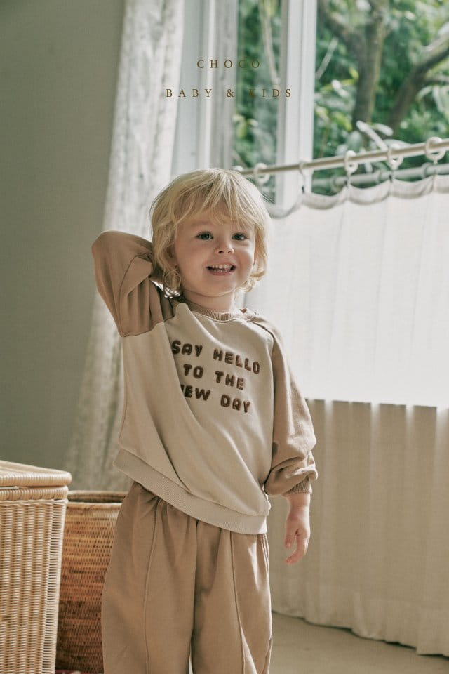 CHOCO BEBE - Korean Children Fashion - #Kfashion4kids - Hello Raglan Sweatshirt - 3