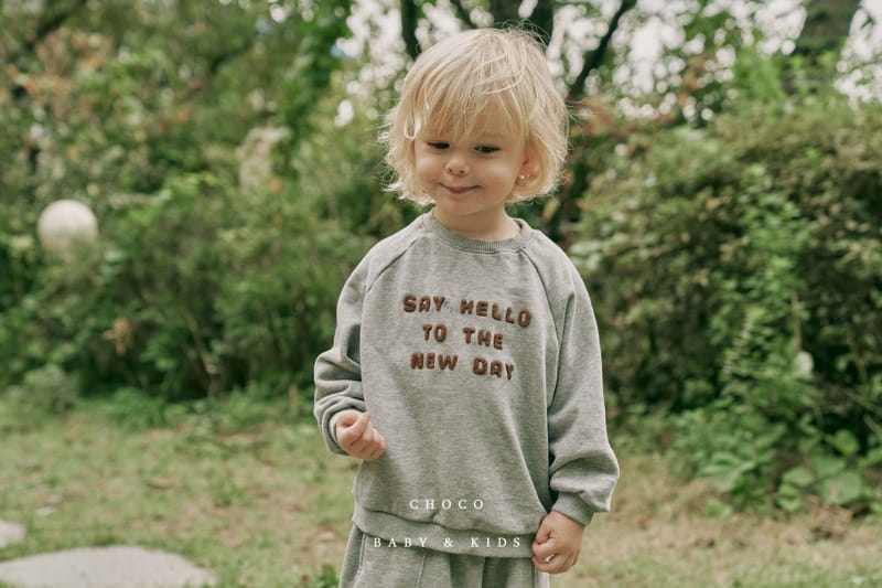 CHOCO BEBE - Korean Children Fashion - #Kfashion4kids - Hello Raglan Sweatshirt - 7