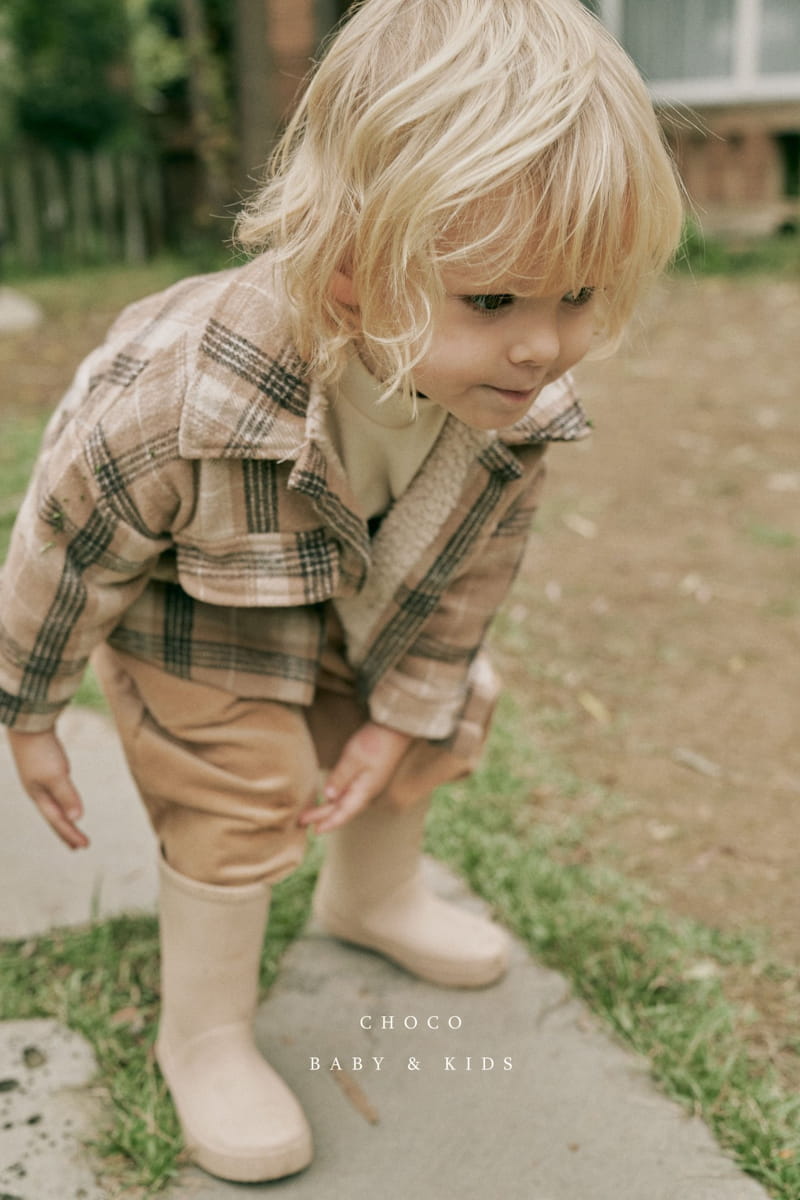 CHOCO BEBE - Korean Children Fashion - #Kfashion4kids - Check Over Shirt