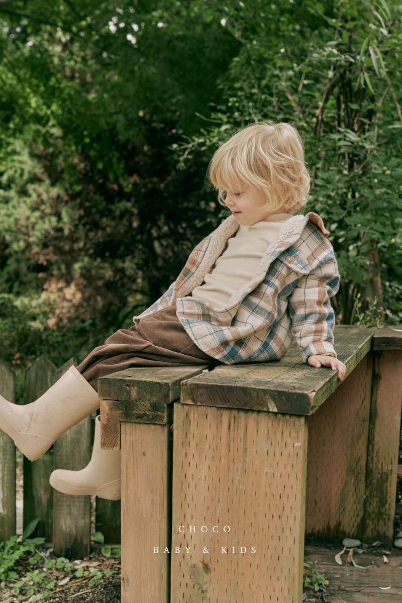 CHOCO BEBE - Korean Children Fashion - #Kfashion4kids - Check Over Shirt - 4