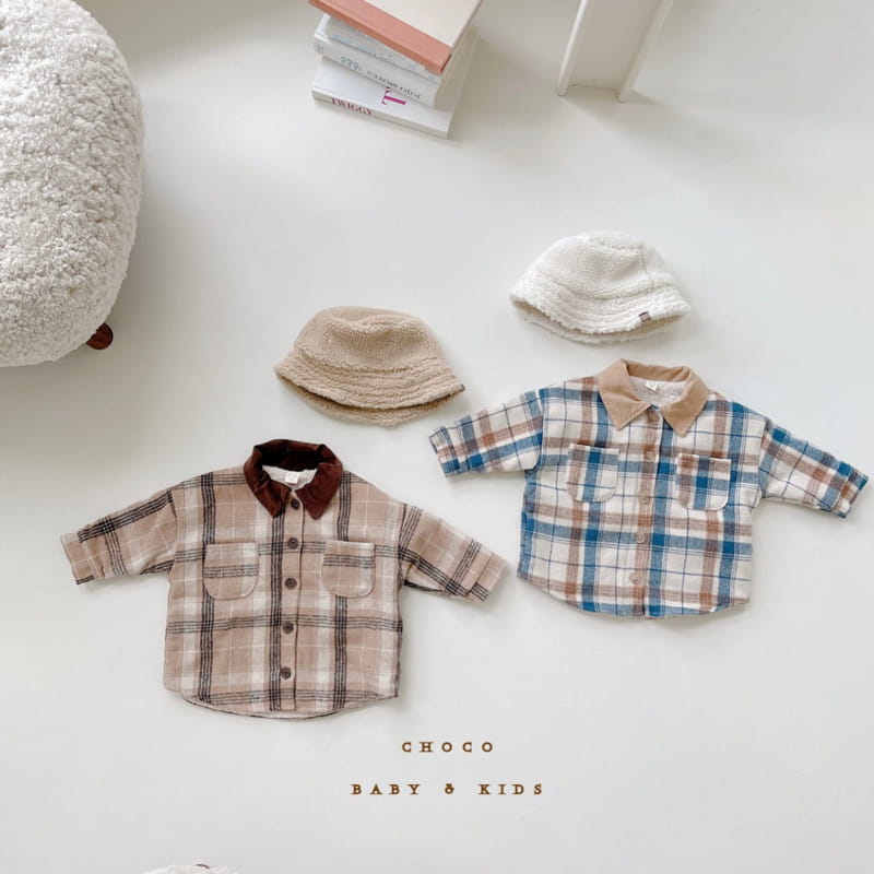CHOCO BEBE - Korean Children Fashion - #Kfashion4kids - Check Over Shirt - 7