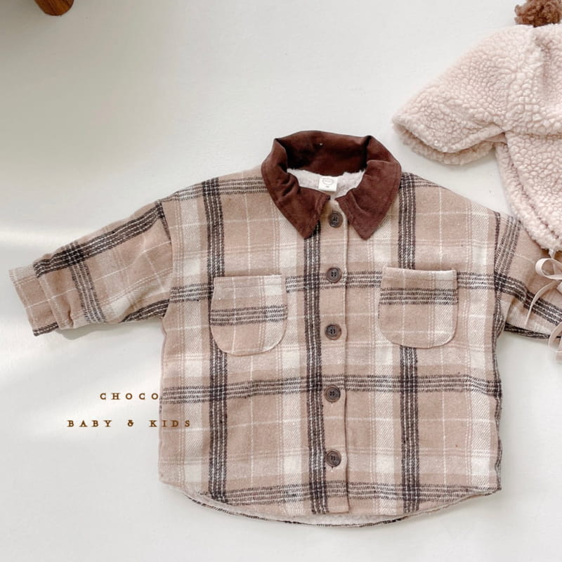 CHOCO BEBE - Korean Children Fashion - #Kfashion4kids - Check Over Shirt - 8