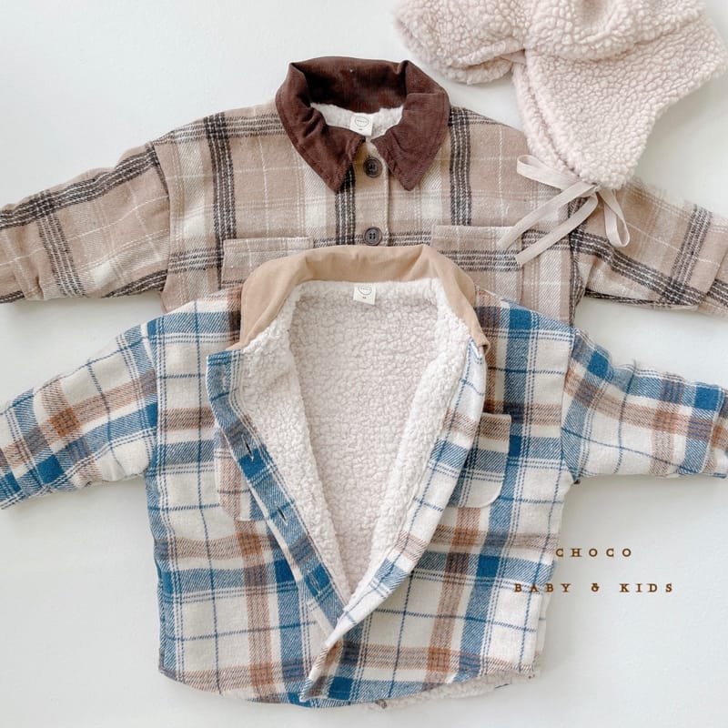 CHOCO BEBE - Korean Children Fashion - #Kfashion4kids - Check Over Shirt - 9