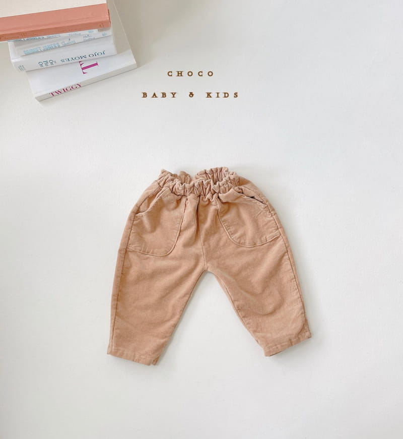 CHOCO BEBE - Korean Children Fashion - #Kfashion4kids - Fleece Rib Pocket Pants