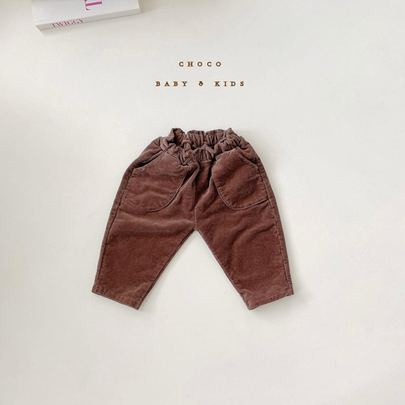 CHOCO BEBE - Korean Children Fashion - #Kfashion4kids - Fleece Rib Pocket Pants - 2