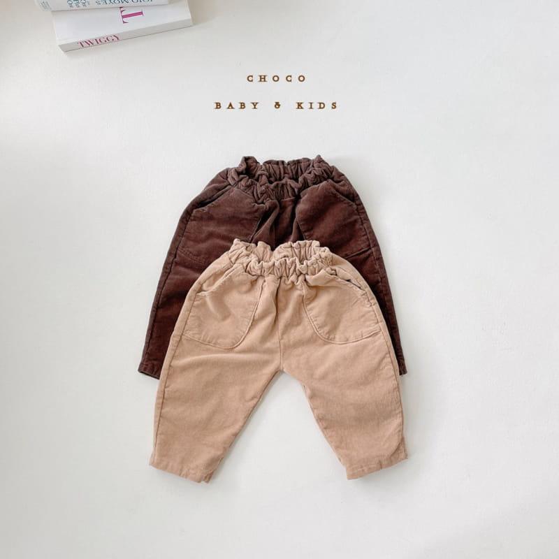 CHOCO BEBE - Korean Children Fashion - #Kfashion4kids - Fleece Rib Pocket Pants - 3