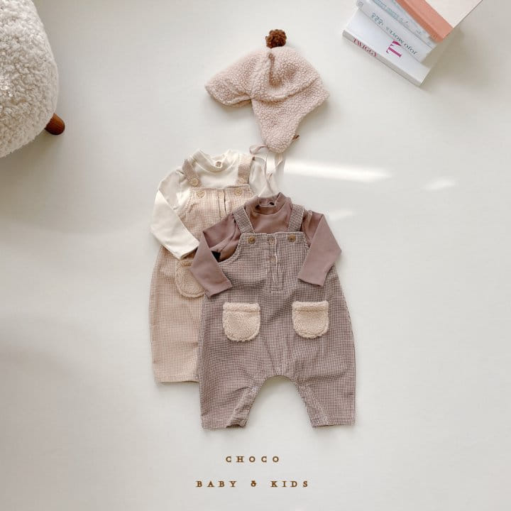 CHOCO BEBE - Korean Children Fashion - #Kfashion4kids - Kid Rib Pocket Dungarees - 10