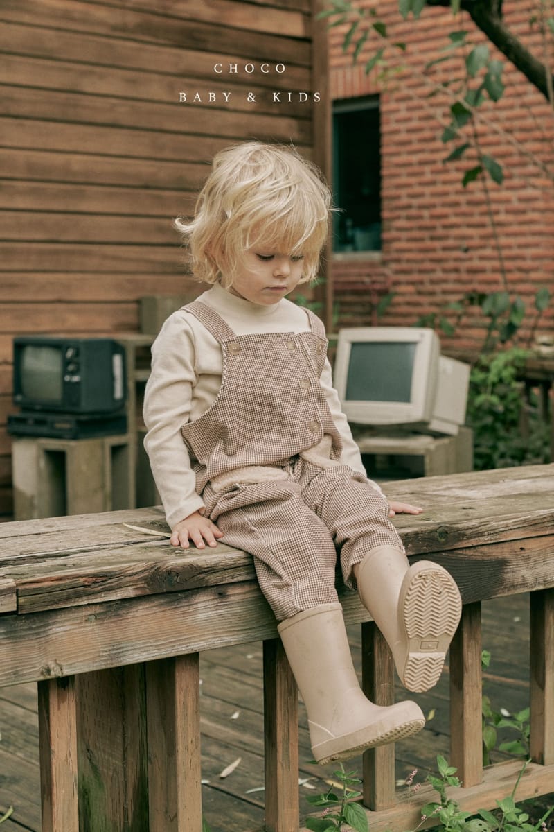 CHOCO BEBE - Korean Children Fashion - #Kfashion4kids - Kid Rib Pocket Dungarees - 4