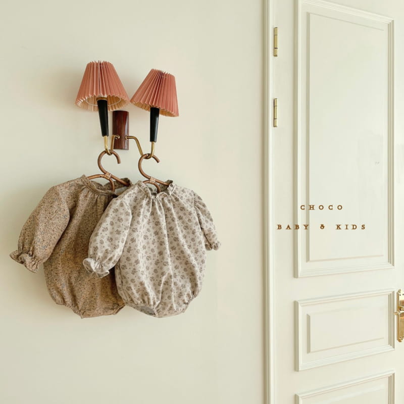 CHOCO BEBE - Korean Children Fashion - #Kfashion4kids - Winter Flower Shirring Bodysuit - 8
