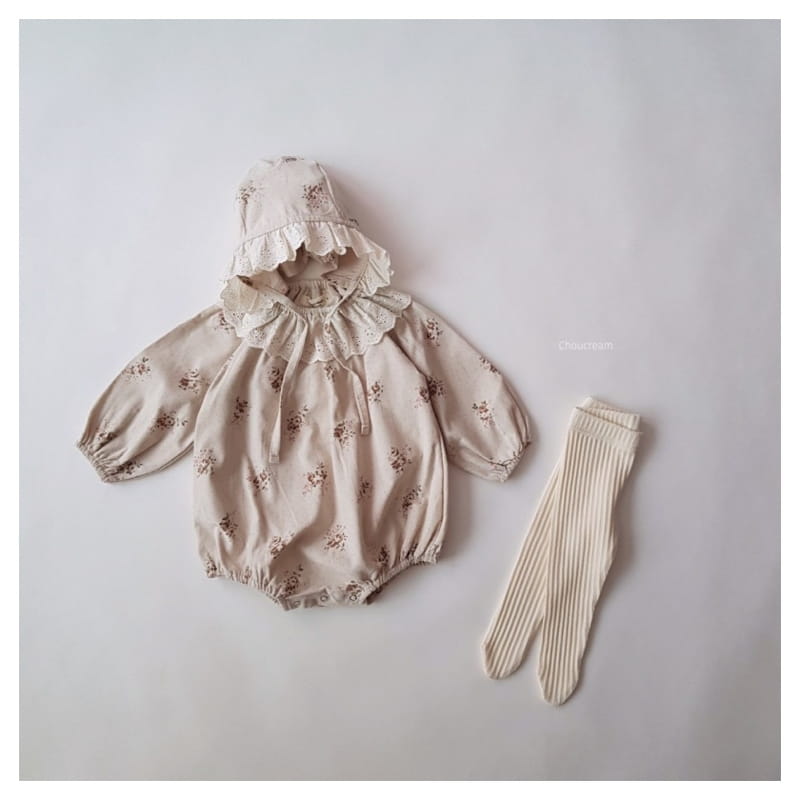 CHOUCREAM - Korean Children Fashion - #Kfashion4kids - Bouquet Flower Bodysuit with Hairband