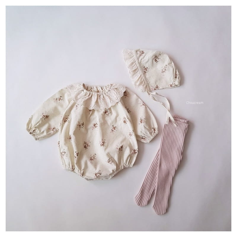 CHOUCREAM - Korean Children Fashion - #Kfashion4kids - Bouquet Flower Bodysuit with Hairband - 12