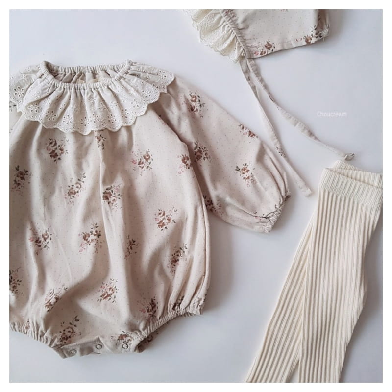 CHOUCREAM - Korean Children Fashion - #Kfashion4kids - Bouquet Flower Bodysuit with Hairband - 7