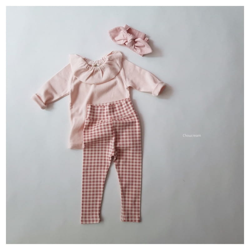 CHOUCREAM - Korean Children Fashion - #Kfashion4kids - Bebe Check Leggings - 10