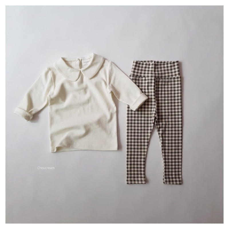 CHOUCREAM - Korean Children Fashion - #Kfashion4kids - Bebe Check Leggings - 4